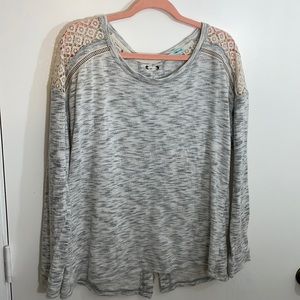 maurices Women's XL Long Sleeve Thermal, Light Grey